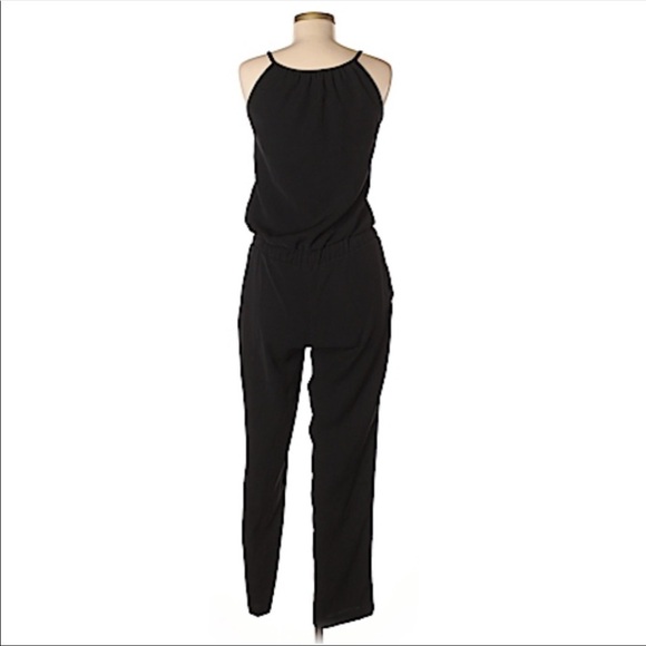 ANTHROPOLOGIE Drew Black halter jumpsuit - Picture 3 of 3